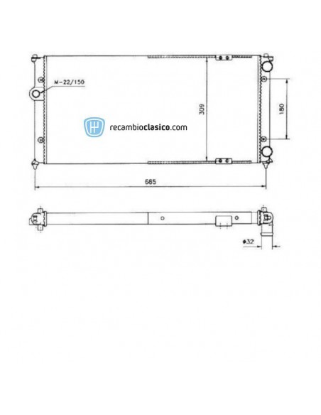 Comprar Radiador refrigeración SEAT Ibiza II 1.8/2.0/1.9D 93-99
