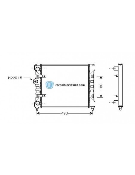 Comprar Radiador refrigeración SEAT Ibiza 1.0/1.3 93- online