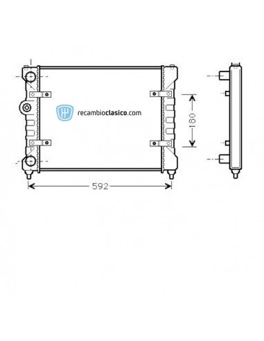Comprar Radiador refrigeración SEAT Ibiza/Cordoba 1.4i/1.6i 93-