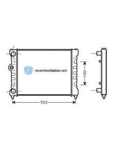Comprar Radiador refrigeración SEAT Ibiza/Cordoba 1.4i/1.6i 93-