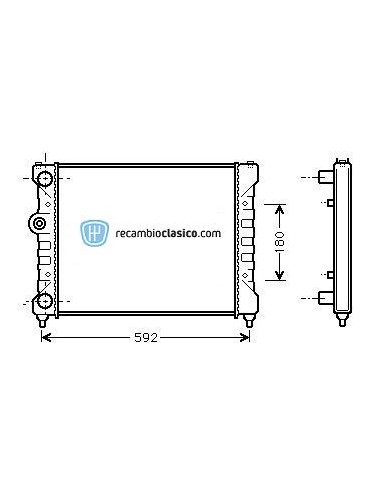 Comprar Radiador refrigeración SEAT Ibiza/Cordoba 1.4i/1.6i 93-