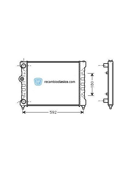 Comprar Radiador refrigeración SEAT Ibiza/Cordoba 1.4i/1.6i 93-
