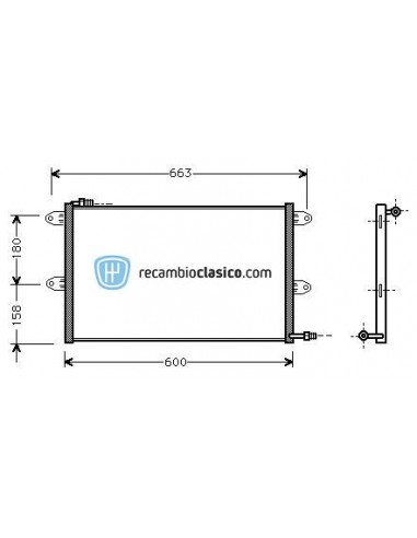 Comprar Condensador aire acondicionado SEAT Ibiza/Cordoba online