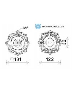 Comprar embrague viscoso de ventilador TOYOTA Hilux 2.4D 84-88