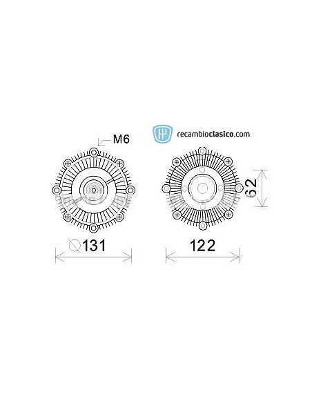 Comprar embrague viscoso de ventilador TOYOTA Hilux 2.4D 84-88