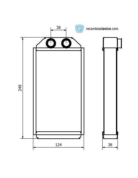 Comprar radiador de calefacción TOYOTA Starlet // RAV 4 94 -00