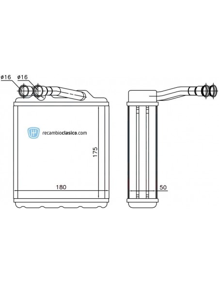 Comprar radiador de calefacción TOYOTA Carina E (T19)