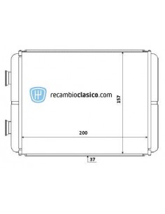 Comprar radiador de calefacción TOYOTA Hiace (cobre/metal)