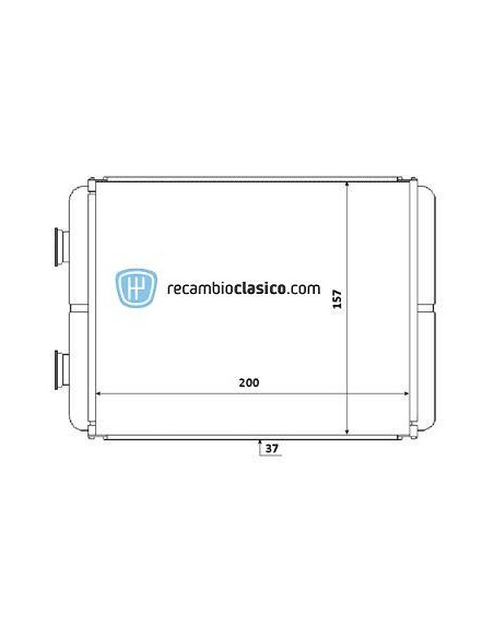 Comprar radiador de calefacción TOYOTA Hiace (cobre/metal)