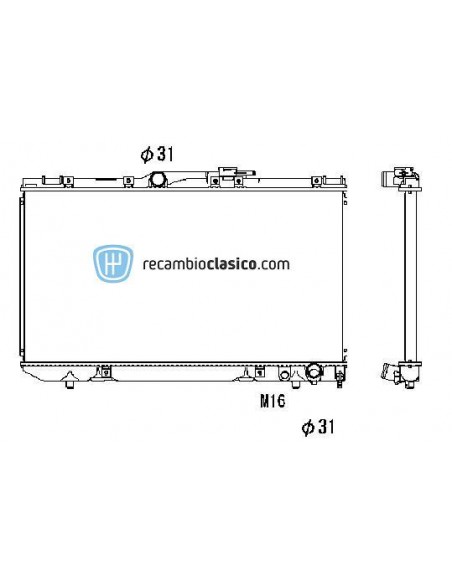 Comprar Radiador refrigeración TOYOTA Carina E 2.0 D 92-96 /