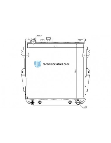 Comprar Radiador refrigeración TOYOTA Land Cruiser 3.0 TD 93-96