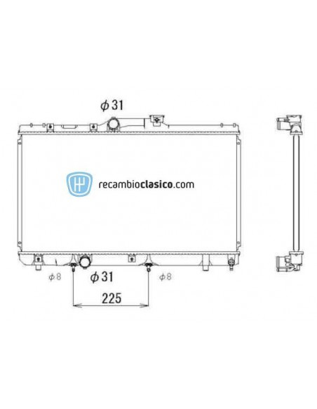 Comprar Radiador refrigeración TOYOTA Corolla AE100/101 1.3/1.6 Comprar Radiador refrigeración TOYOTA Corolla AE100/101 1.3/1.6