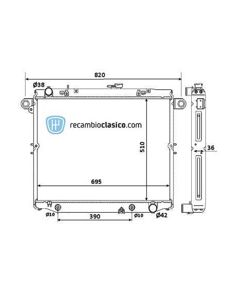 Comprar Radiador refrigeración TOYOTA Land Cruiser 100 4.2 TD