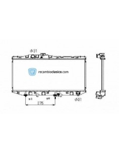 Comprar Radiador refrigeración TOYOTA Camry 1.8i/2.0 AUT 86-91