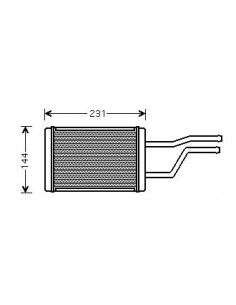 Comprar radiador de calefacción TOYOTA Hiace online
