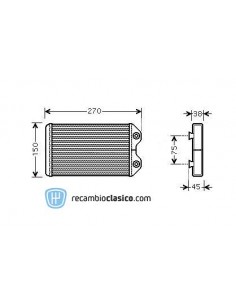 Comprar radiador de calefacción TOYOTA Corolla 97-00 online