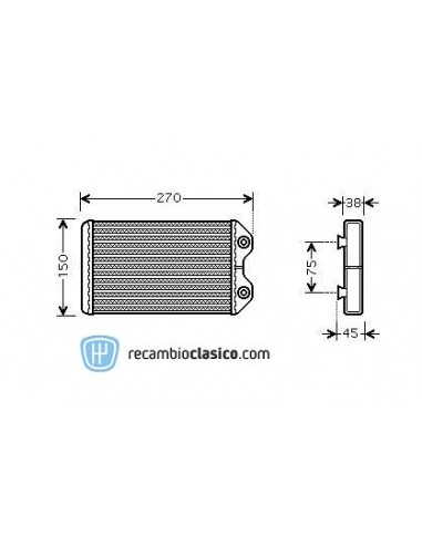 Comprar radiador de calefacción TOYOTA Corolla 97-00 online