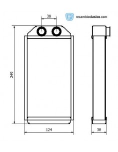 Comprar radiador de calefacción TOYOTA Starlet (P9) 96-99 //