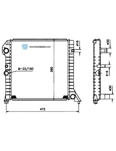 Comprar Radiador refrigeración VOLVO 460 1.6/1.8 online