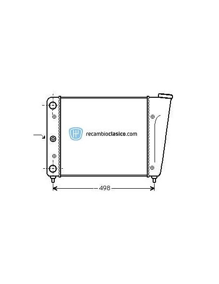 Comprar Radiador refrigeración VW Golf I/JETTA/Polo 1.1/1.3