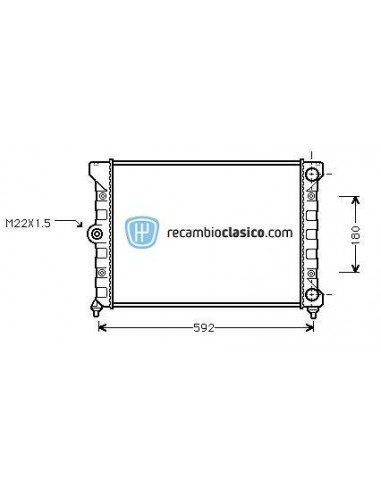 Comprar Radiador refrigeración VW Golf III 1.8 online