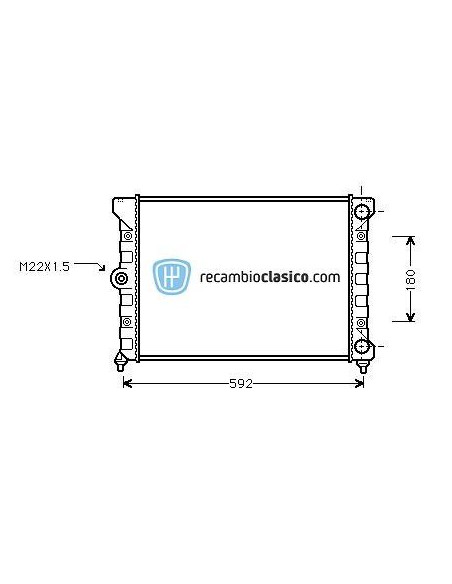 Comprar Radiador refrigeración VW Golf III 1.8 online