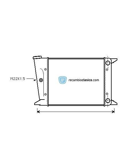 Comprar Radiador refrigeración VW Golf I, VW Jetta