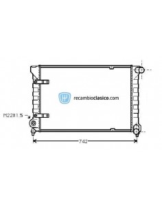 Comprar Radiador refrigeración VW Golf II 1.6 GTD 83-91 +AC