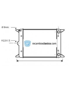 Comprar Radiador refrigeración VW Golf 1.5D Golf 1.6GTi 76-81