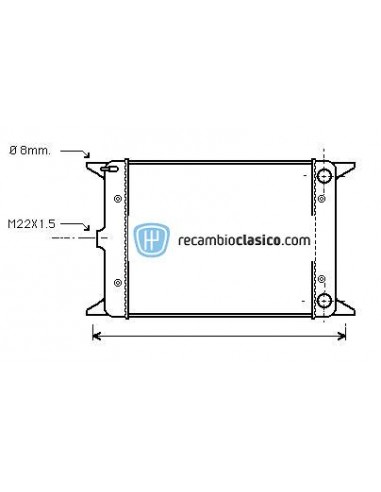 Comprar Radiador refrigeración VW Golf 1.5D Golf 1.6GTi 76-81