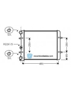 Comprar Radiador refrigeración VW Golf IV 1.4 97- VW BORA 1.4