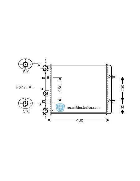 Comprar Radiador refrigeración VW Golf IV 1.4 97- VW BORA 1.4