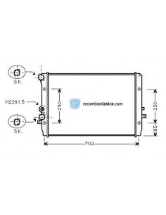 Comprar Radiador refrigeración VW BORA 1.9 TDI 150cv 00- Golf
