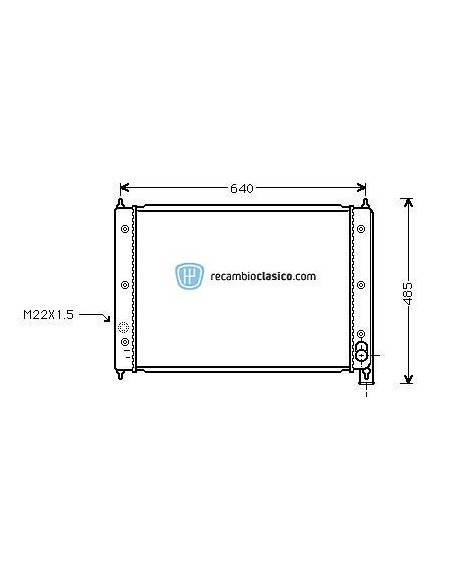 Comprar Radiador refrigeración VW Transporter 1.6 D -90 online