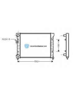Comprar Radiador refrigeración VW Golf III 1.6 i / 1.8 i / 2.0