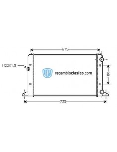 Comprar Radiador refrigeración VW Golf IV Cabrio 1.9 TDi / 1.6
