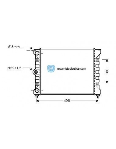Comprar Radiador refrigeración VW Golf II 1.3 83-92 online