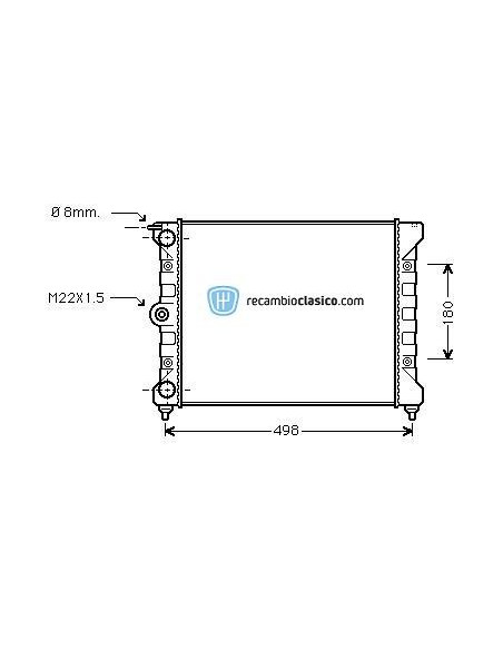 Comprar Radiador refrigeración VW Golf II 1.3 83-92 online