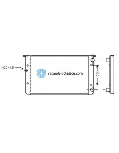 Comprar Radiador refrigeración VW Vento 1.9D AC 91- online