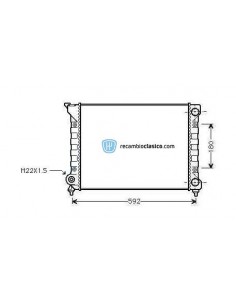 Comprar Radiador refrigeración VW Passat 1.6/1.8 88-97 online