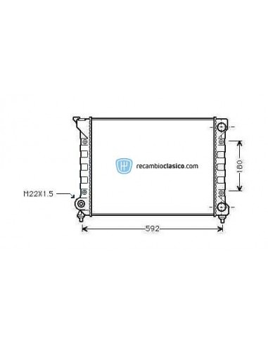 Comprar Radiador refrigeración VW Passat 1.6/1.8 88-97 online