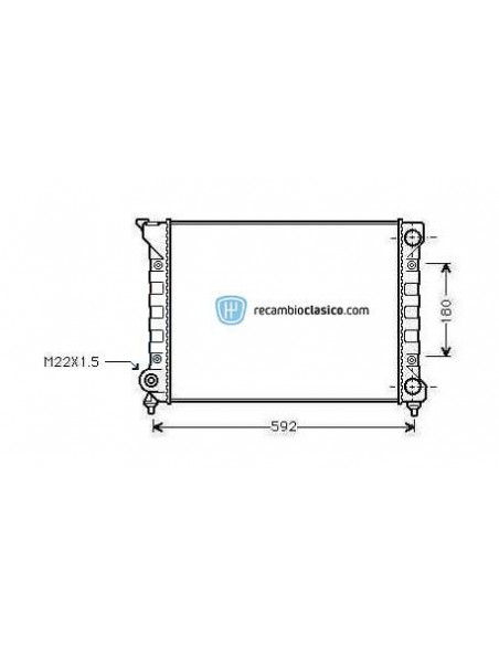 Comprar Radiador refrigeración VW Passat 1.6/1.8 88-97 online