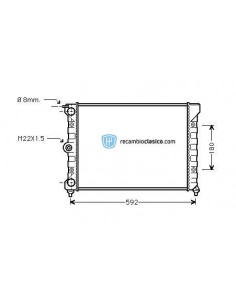 Comprar Radiador refrigeración VW Passat II 1.6/1.8/1.6D 83-88