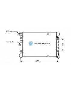 Comprar Radiador refrigeración VW Passat II 1.6TD 80-85 online