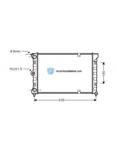 Comprar Radiador refrigeración VW Passat II 1.6TD 80-85 online