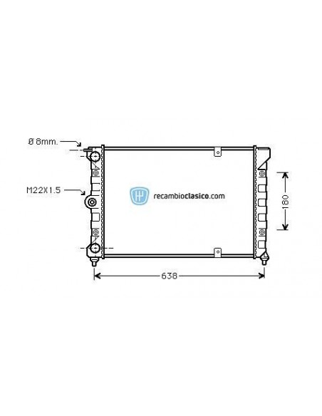 Comprar Radiador refrigeración VW Passat II 1.6TD 80-85 online