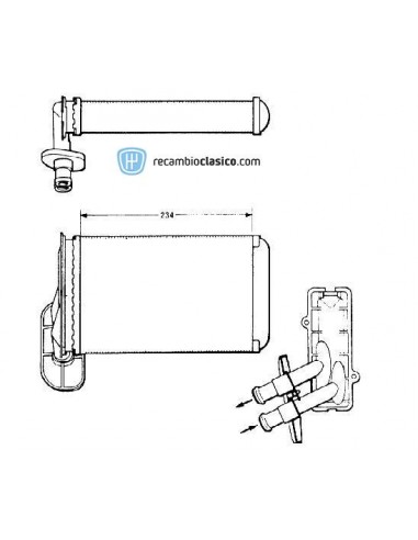 Comprar radiador de calefacción VW Golf II Golf III online