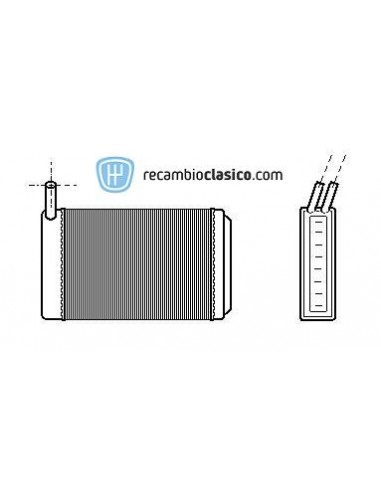 Comprar radiador de calefacción VW Golf/Passat I Serie 73-88