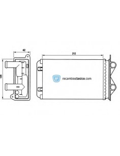 Comprar radiador de calefacción VW Transporter 90- online