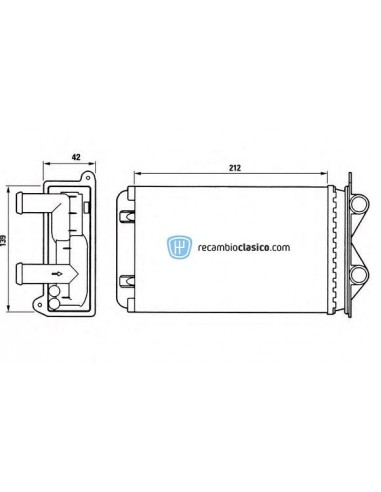 Comprar radiador de calefacción VW Transporter 90- online